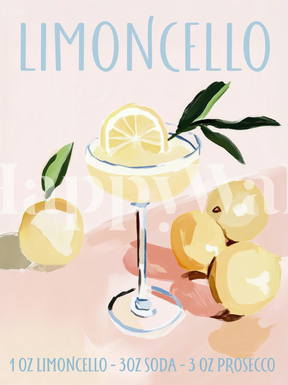 Limoncello Recipe wallpaper in a room