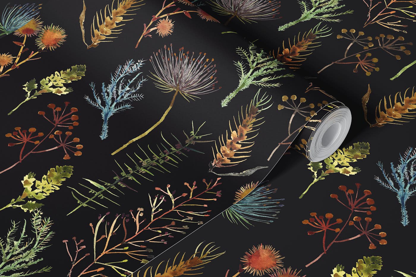 Rin The Wilderness Black wallpaper roll