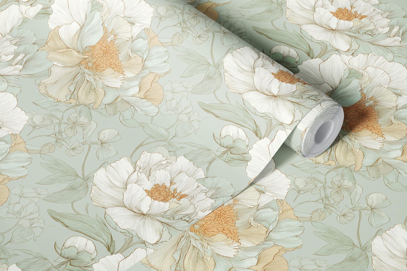 Blossoming Peony Dream wallpaper roll