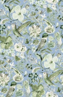 Hand Painted Humming Bird Blue Green tapetit