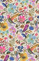 Hand Painted Humming Bird Garden wallpaper