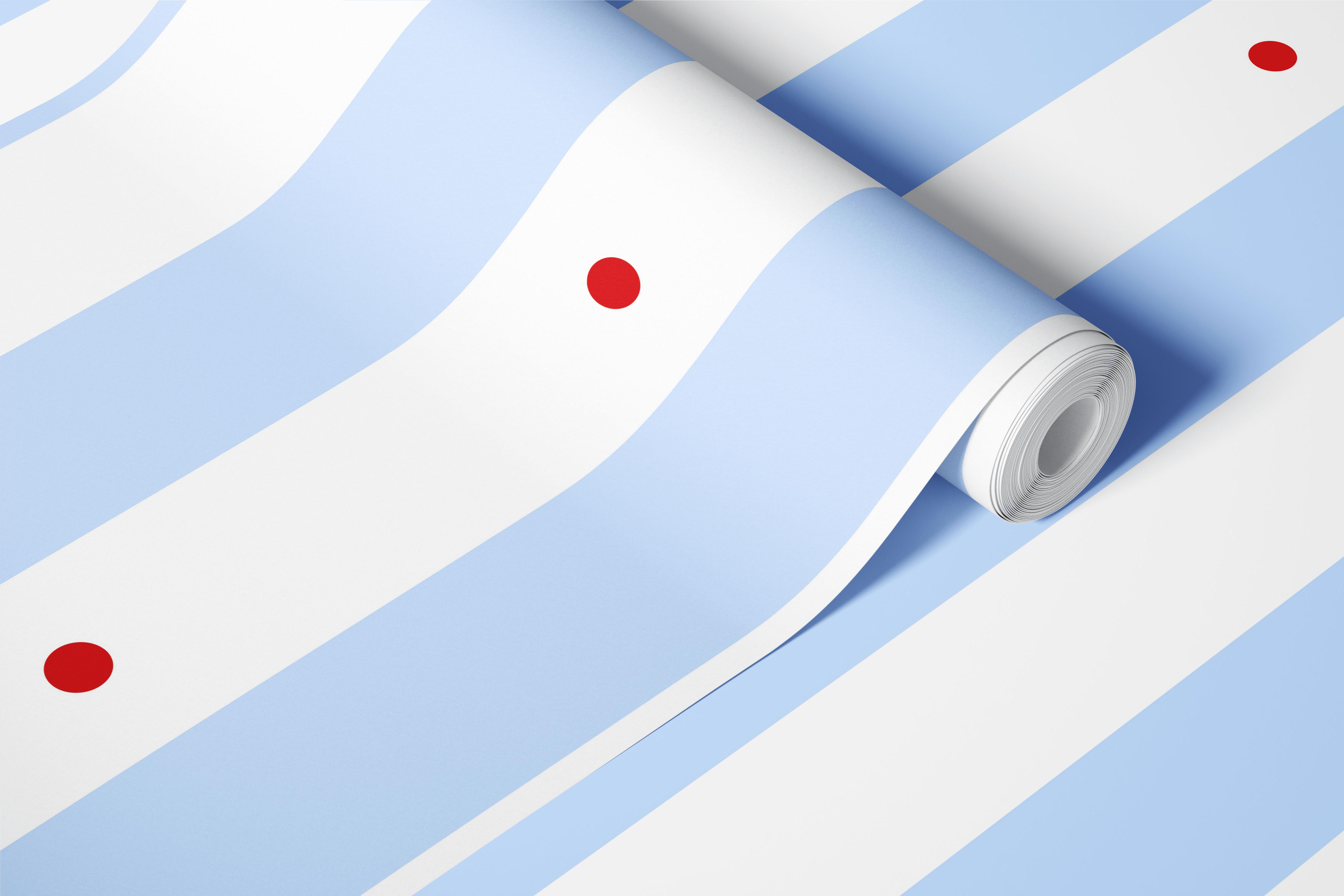 Showtime Red and Blue wallpaper in a room