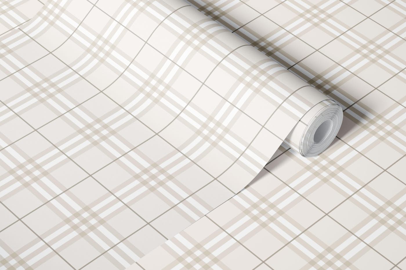 Modern Urban Tartan Abbey Road Brown S wallpaper roll