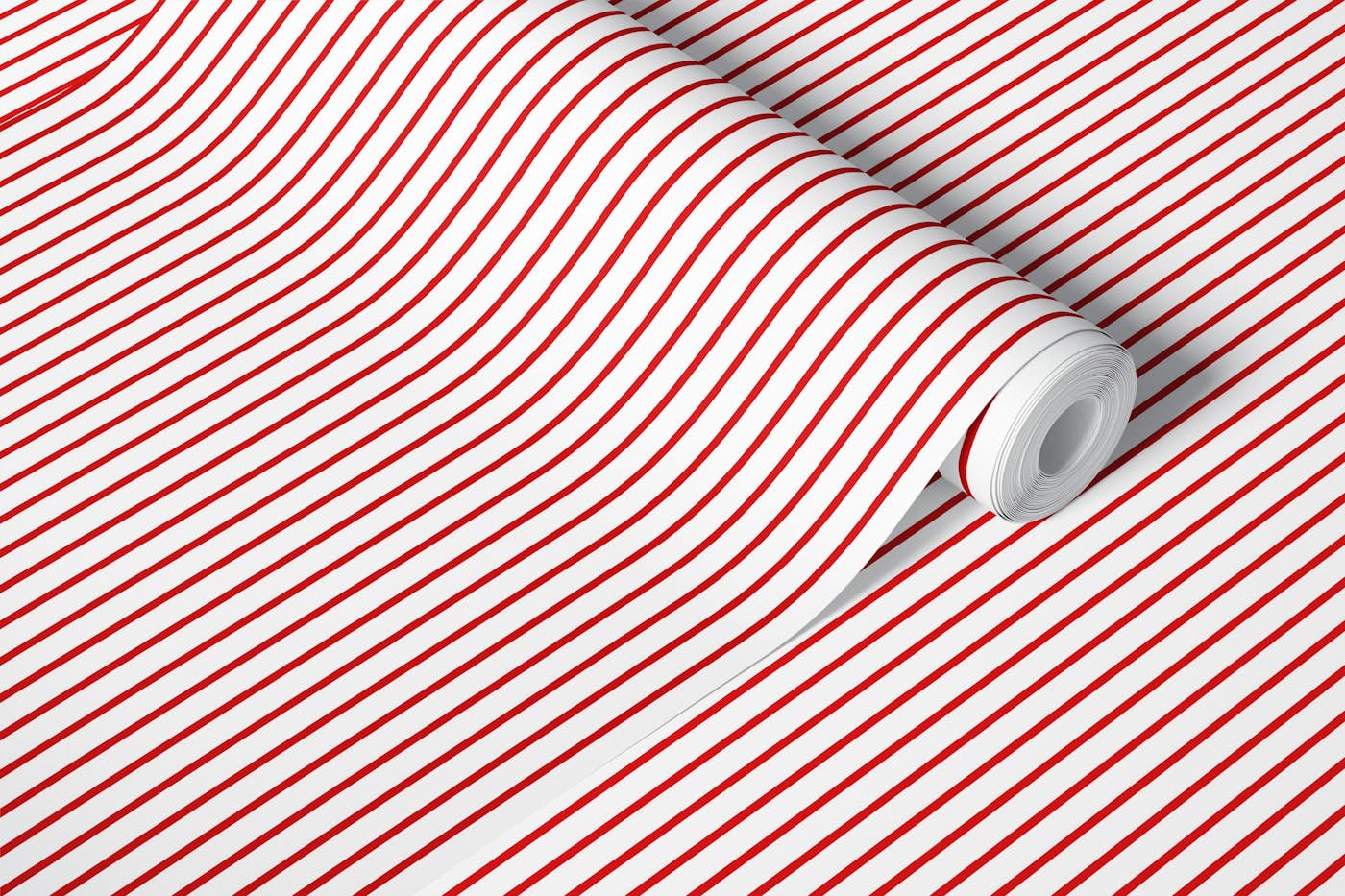 Tiny Red Stripes wallpaper roll