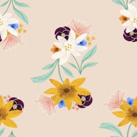 Elegant Floral Dance tapete