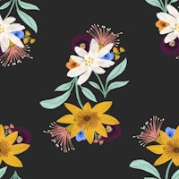 Chic Floral Night tapete