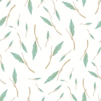 Natural Leafy Flow carta da parati