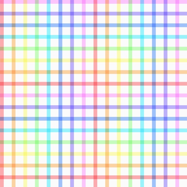 Pastel Rainbow Check Gingham
