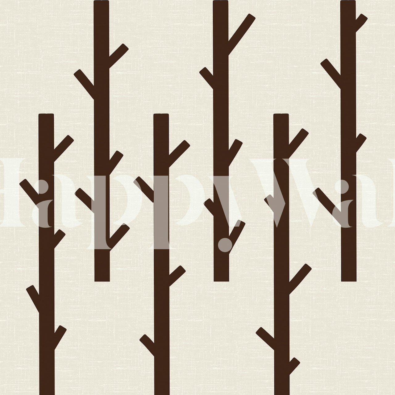 Minimal autumn forest wallpaper design