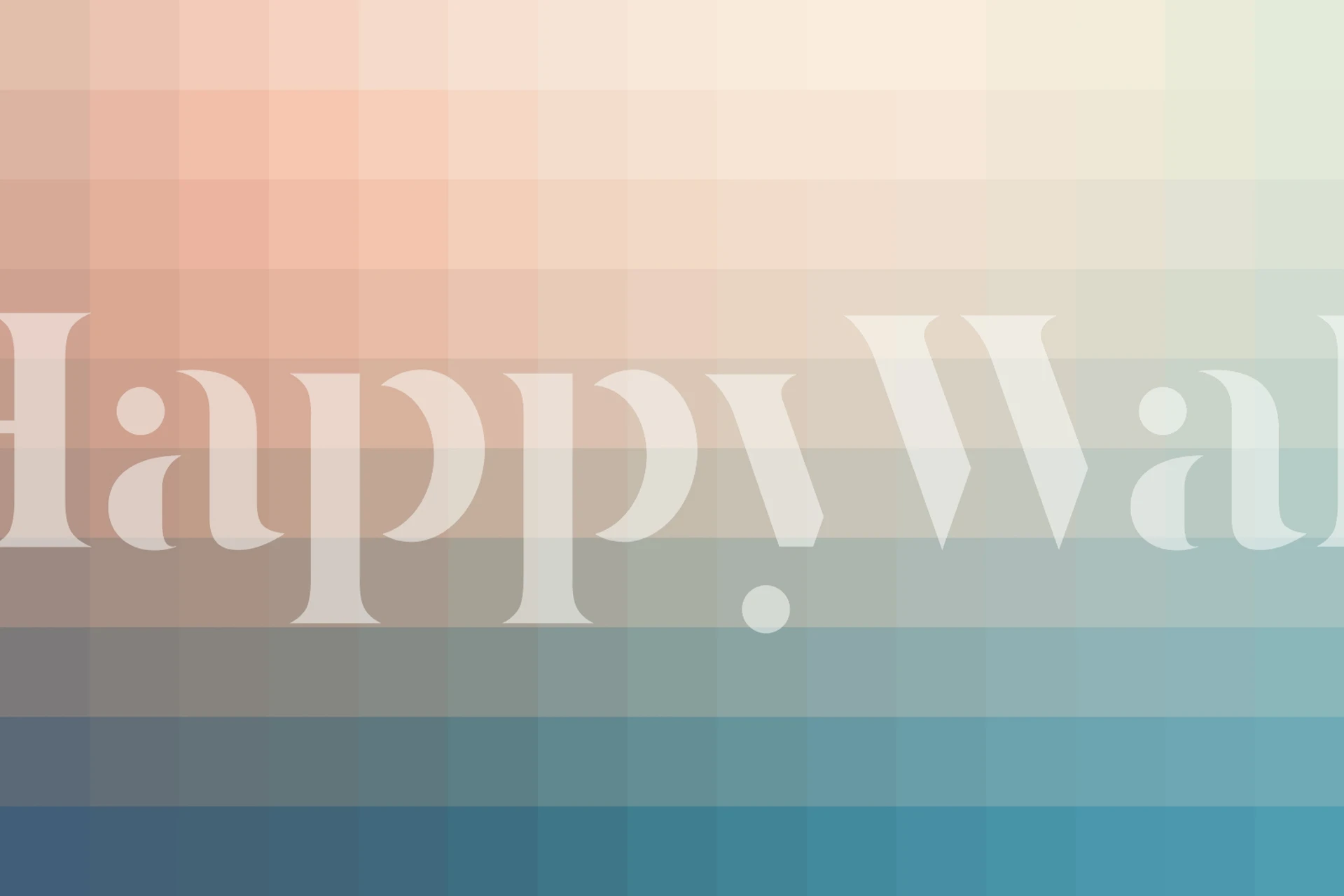 Teal ombre wallpaper with a gradient effect from light to dark blue