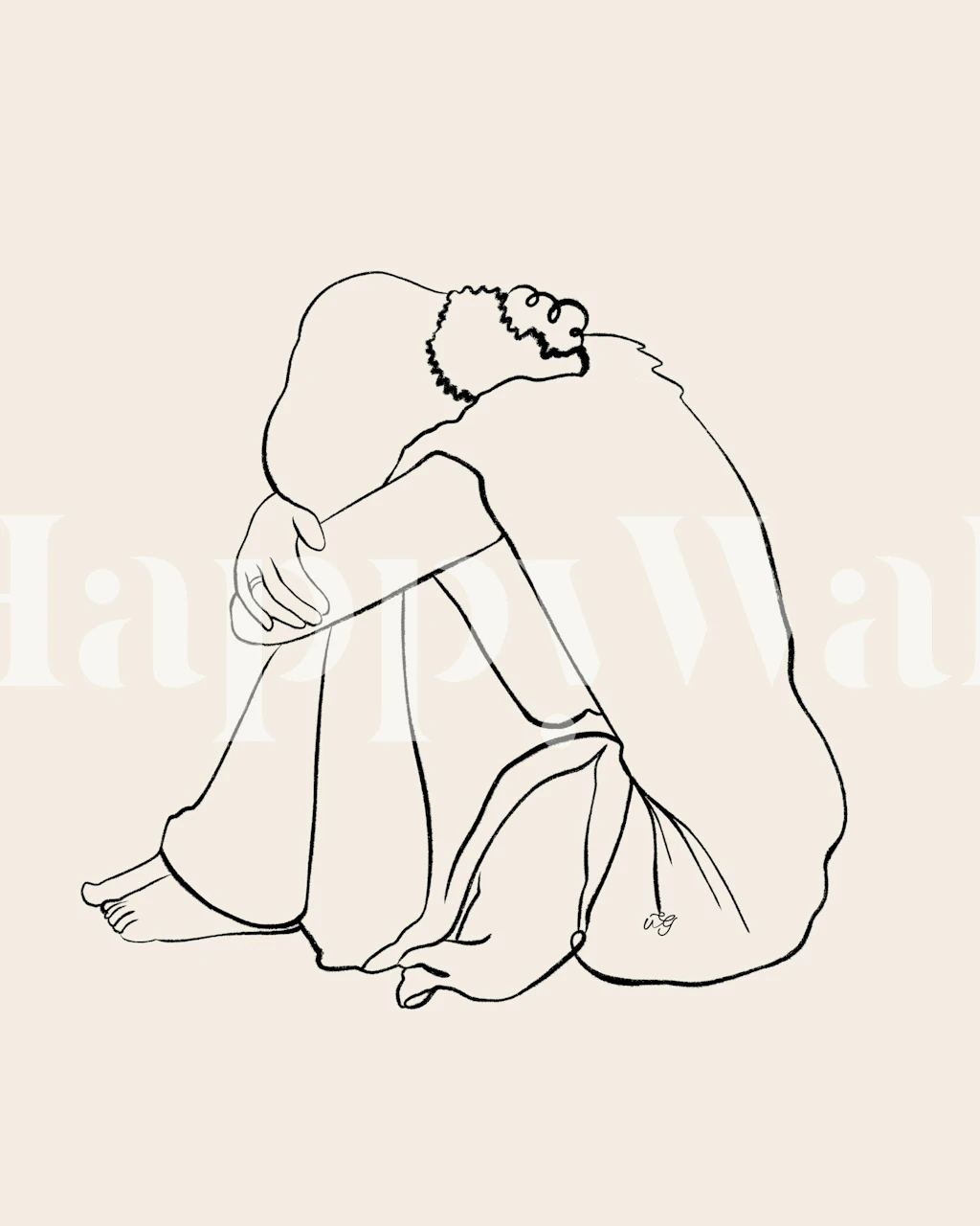 Ganga tapetdesign i et moderne rum