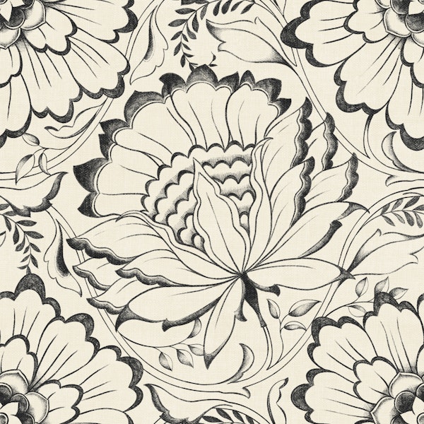 Chintz in Charcoal Chalk