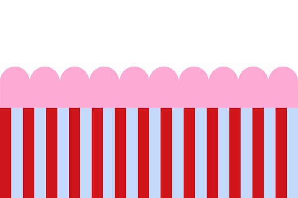 Circus red ornamenst