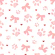 Charming Pink Paw Print