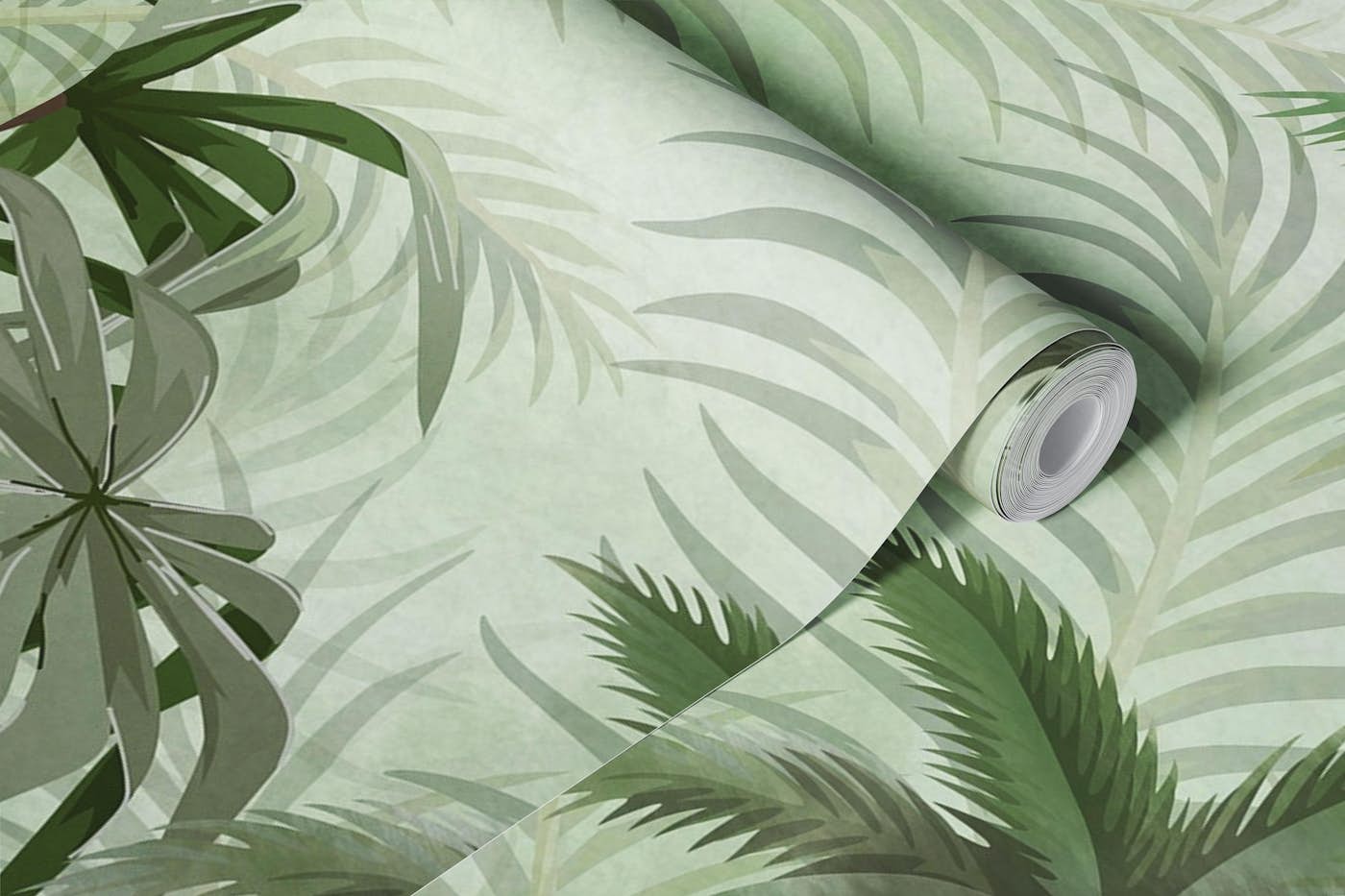 Exotic Palm Plant Design wallpaper roll