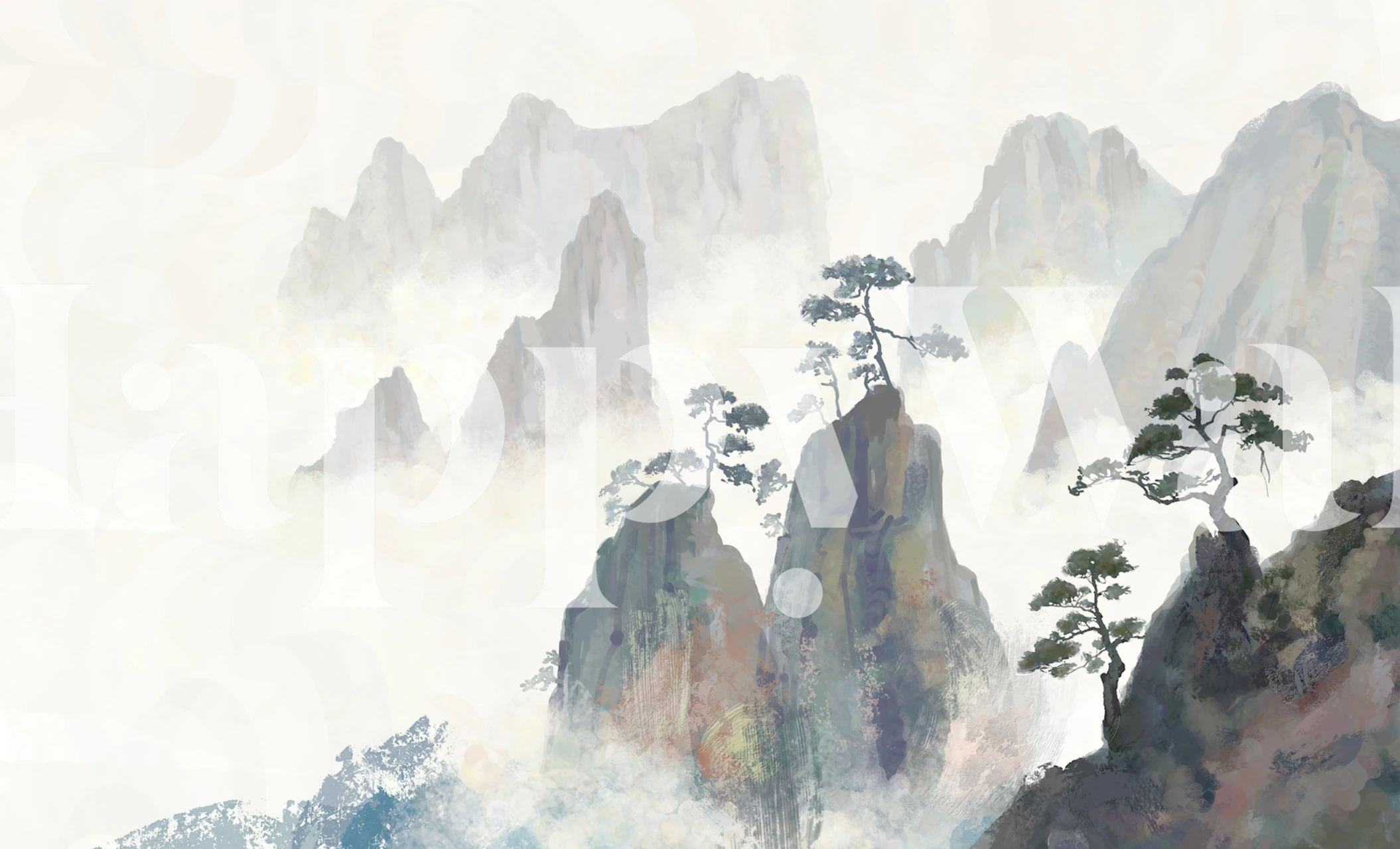 Serene mountain view wallpaper u sobi