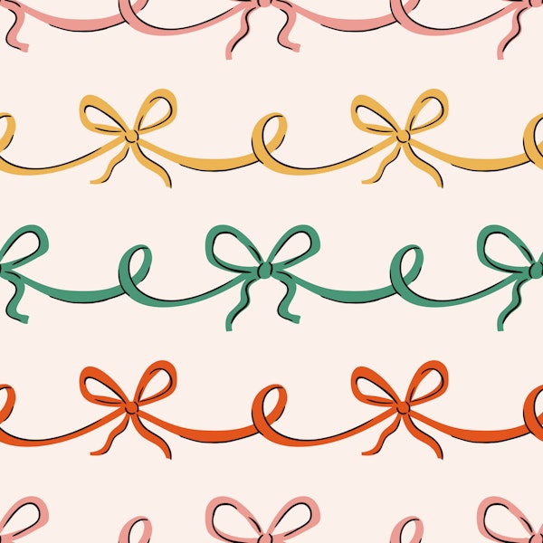Colorful Bow Knots Design