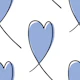 Rebel Hearts Polo Blue and White Urban Beat