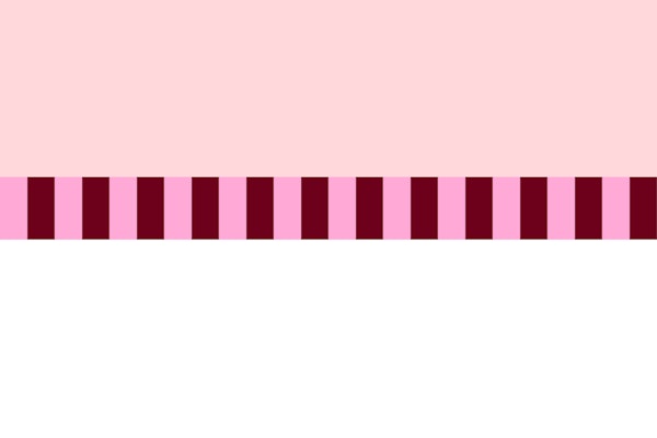 rose and white with stripes
