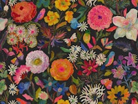 ranunculaceae Black papiers peint