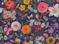 ranunculaceae Navy Blue papiers peint