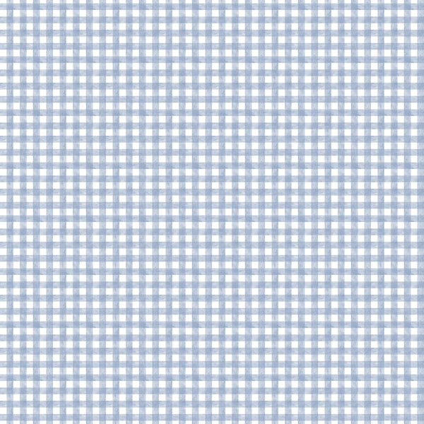 Soft blue watercolor gingham