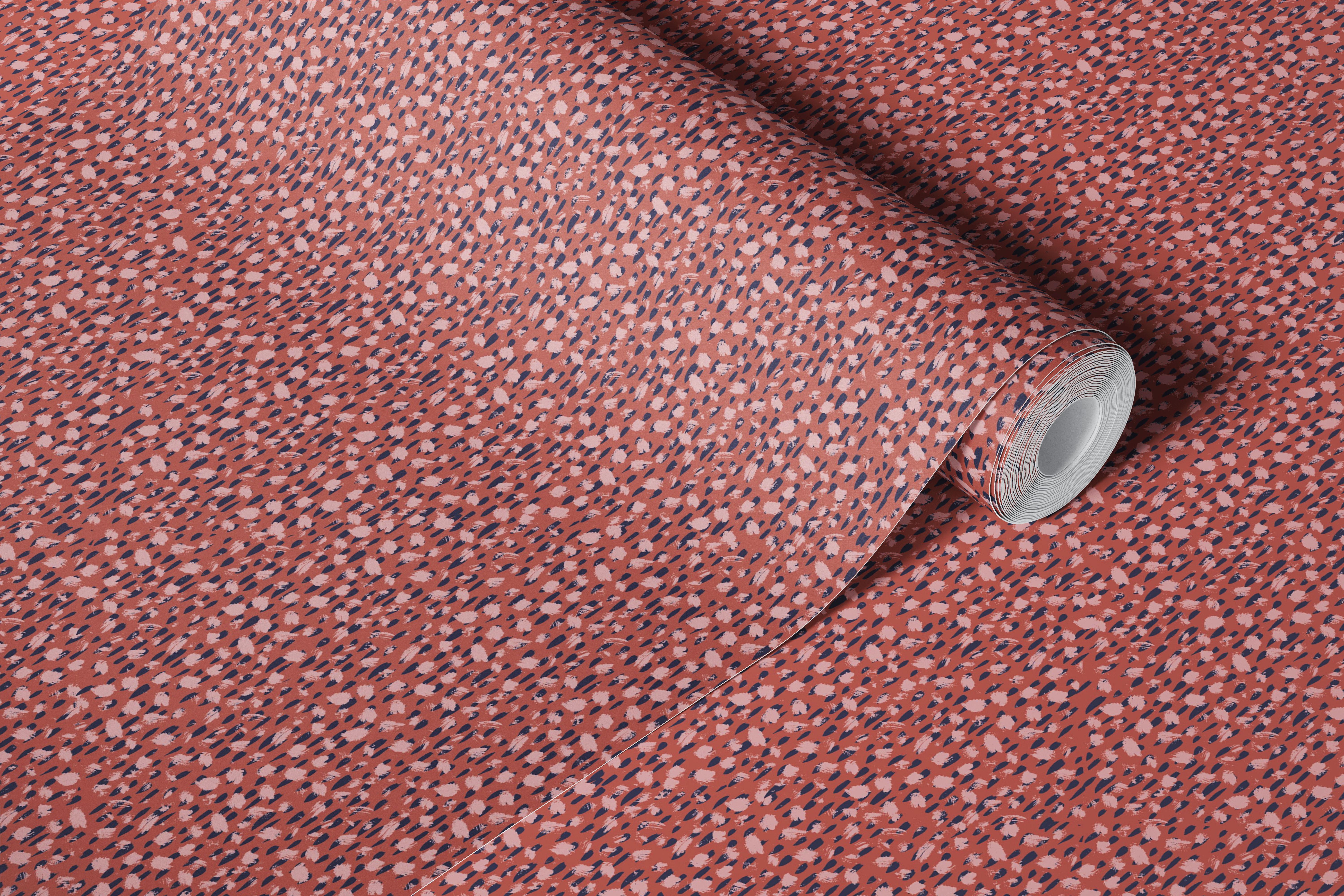 Berry pink confetti pattern wallpaper