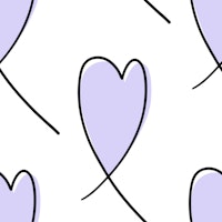 Rebel Hearts Urban Beat Moonlit Lavender wallpaper