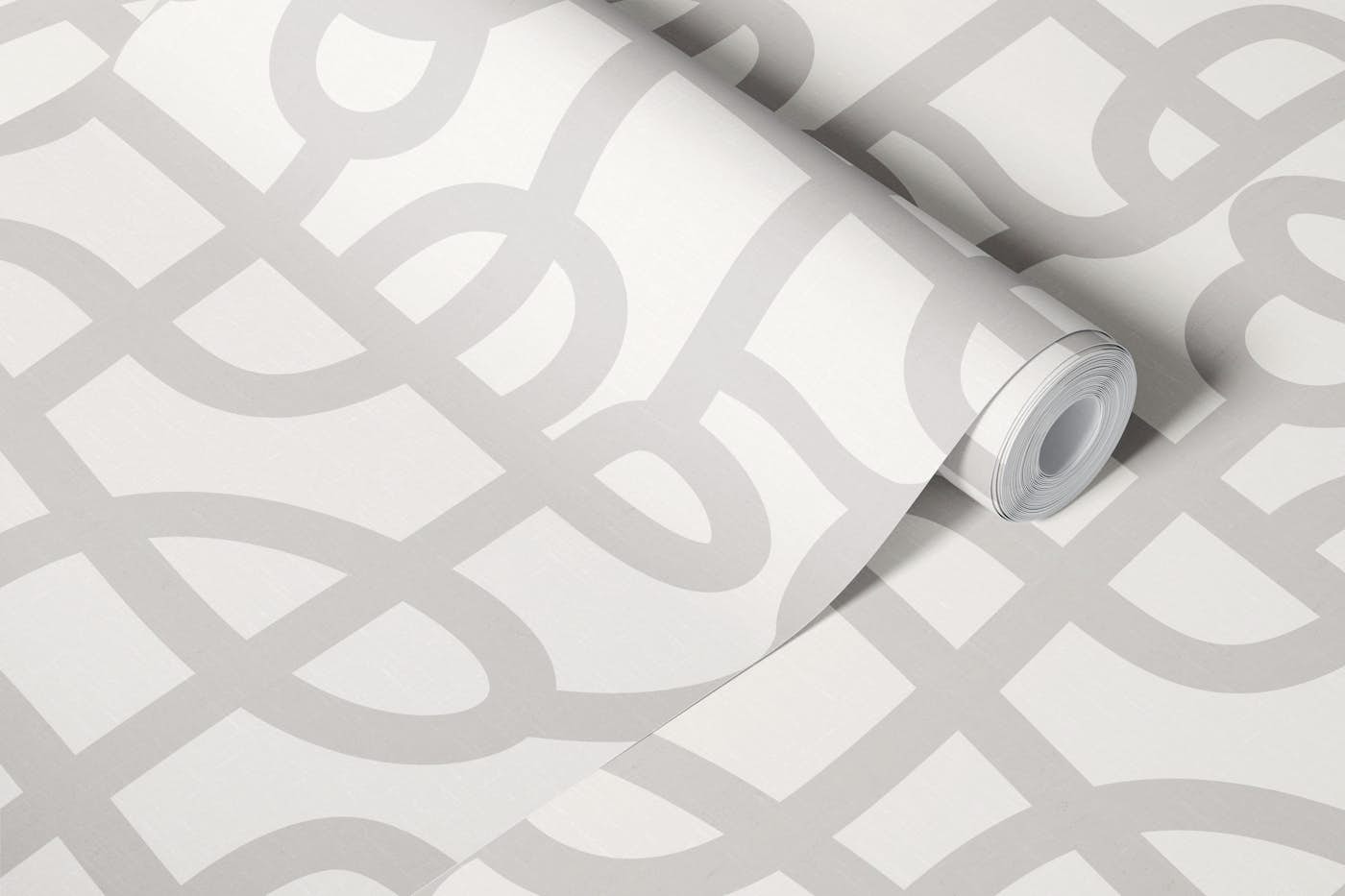 Contemporary Neutral Line Flow wallpaper roll