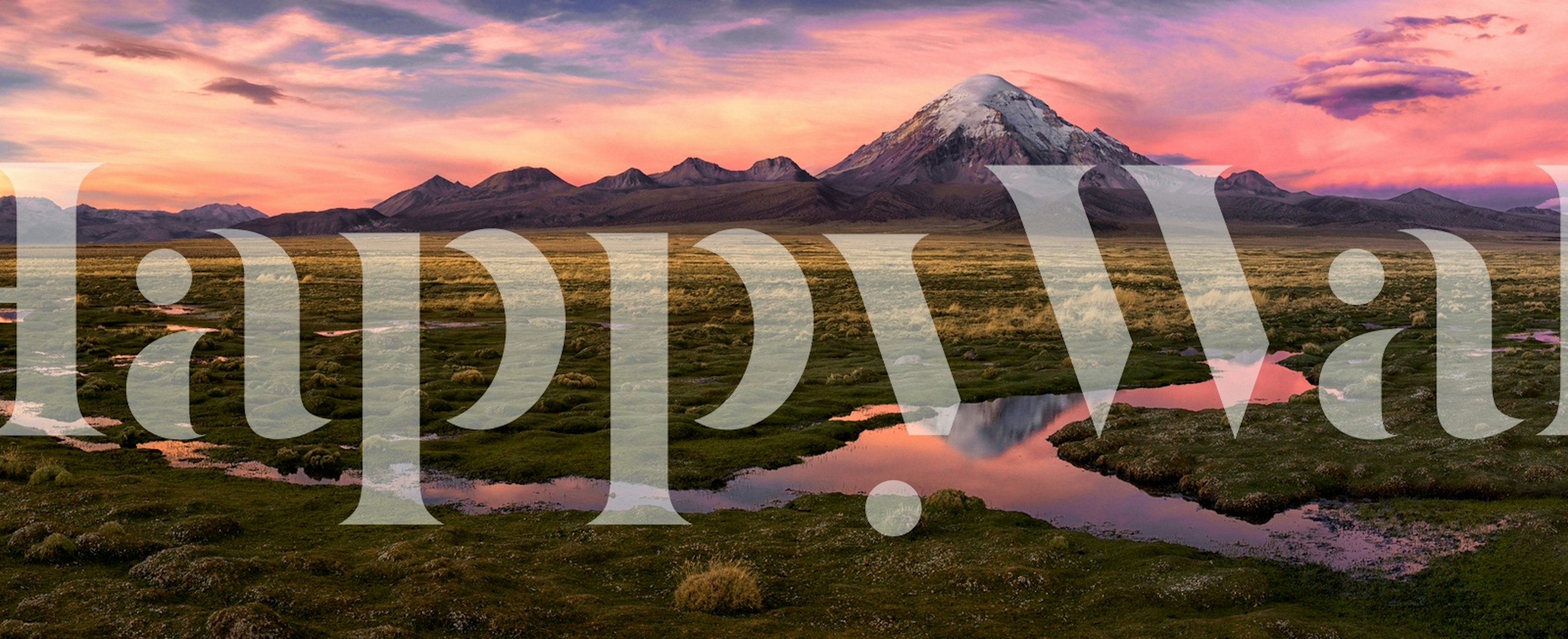 Sajama wallpaper with mountain view