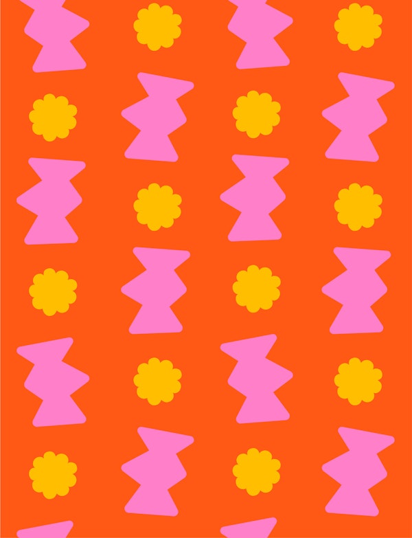 Orange Floral Delight