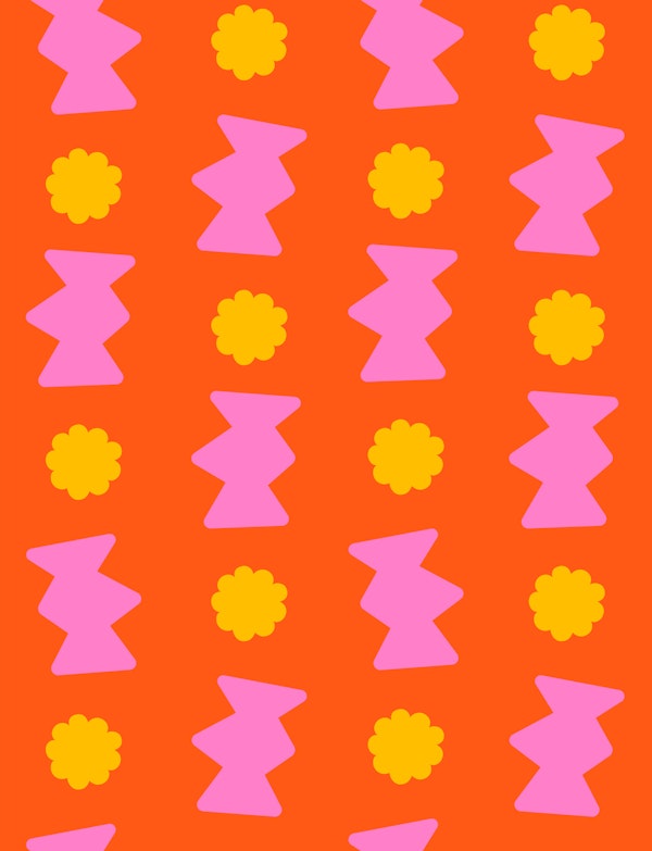 Orange Floral Delight