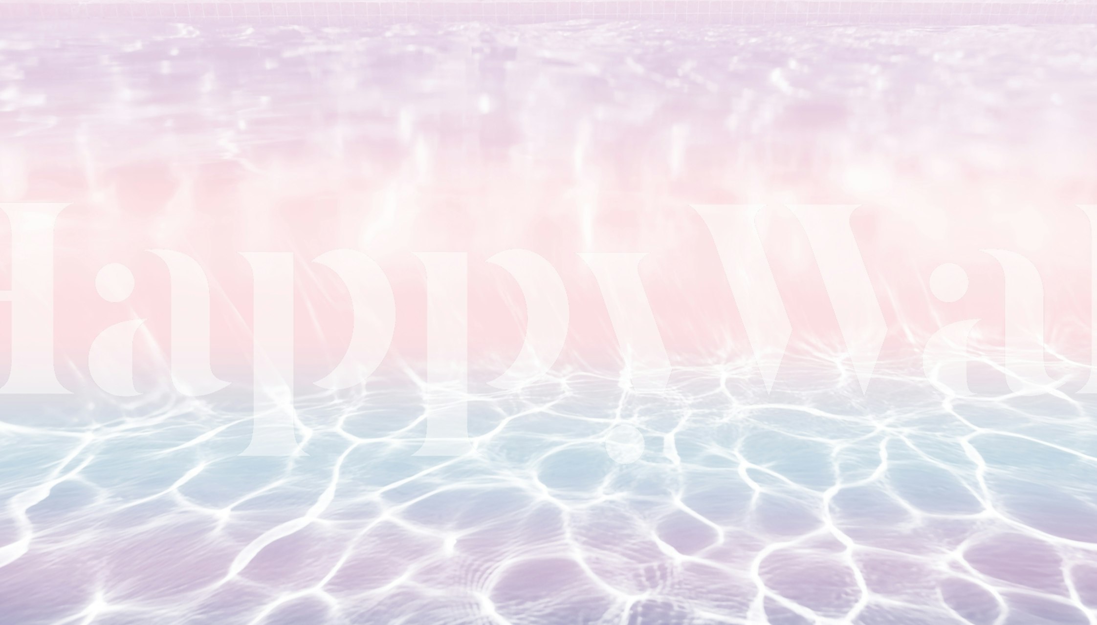 Papel pintado Pastel Underwater Pool Glam en una habitación