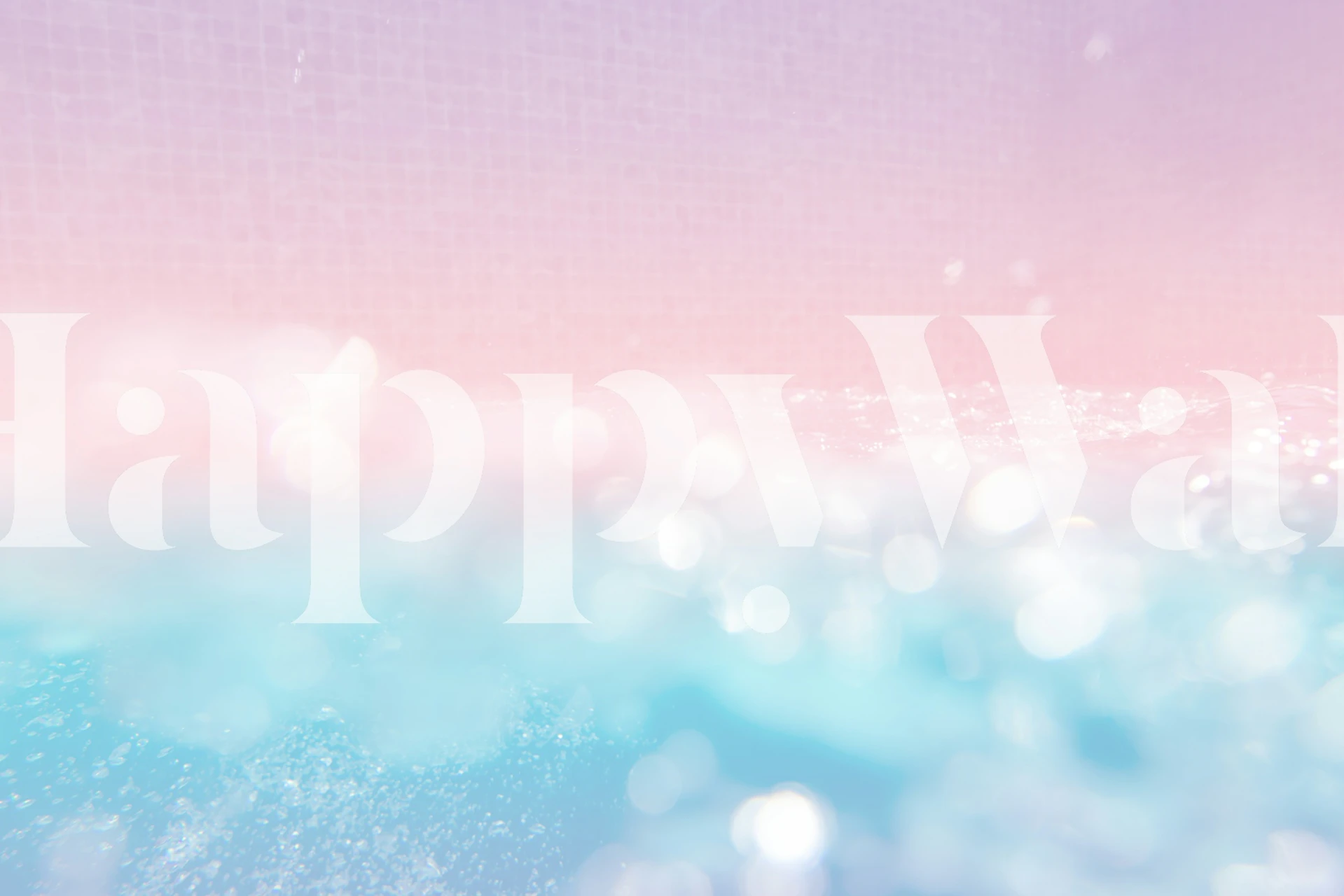 Blurry pool water with pink and blue tones wallpaper