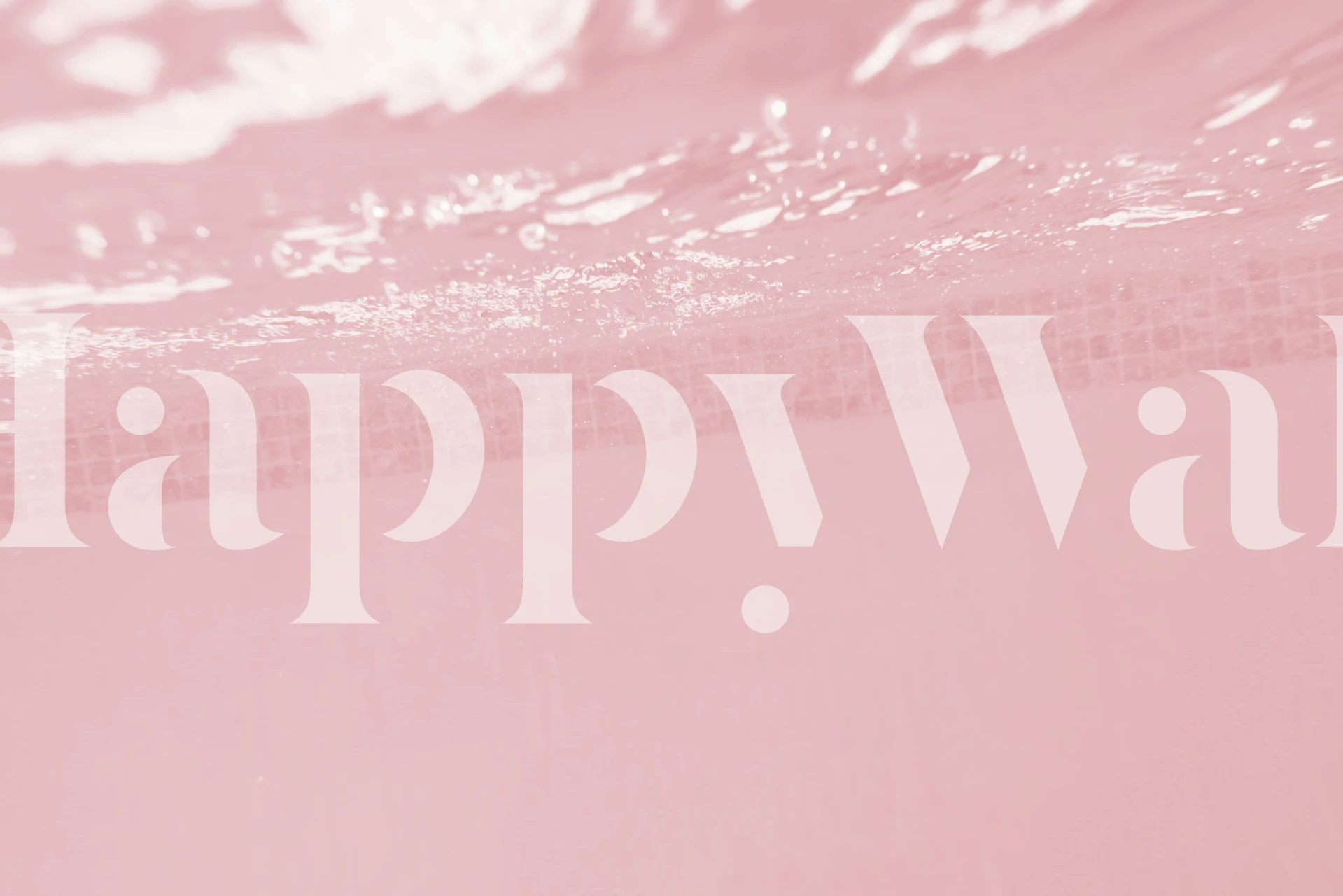 Underwater view of pink water with soft waves wallpaper