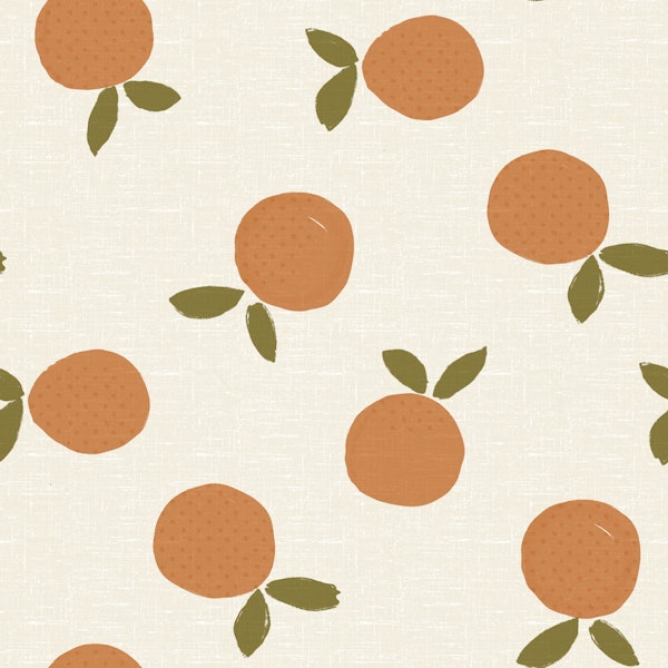 Mediterranean Orange Floral Charm