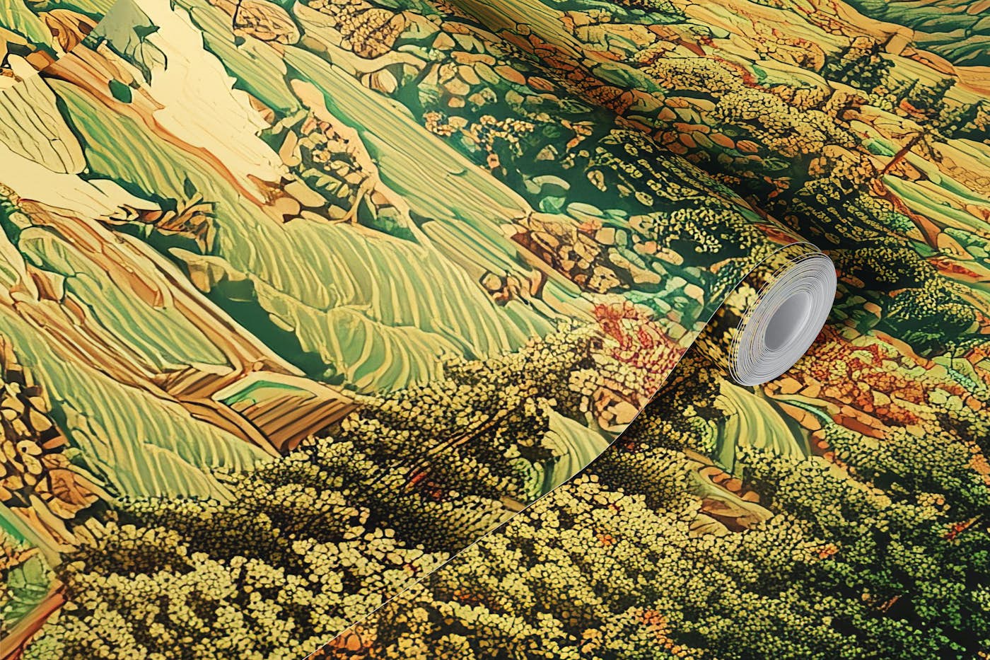 Cybernetic Landscape wallpaper roll