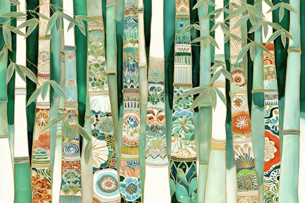 Artistic Bamboo Canes