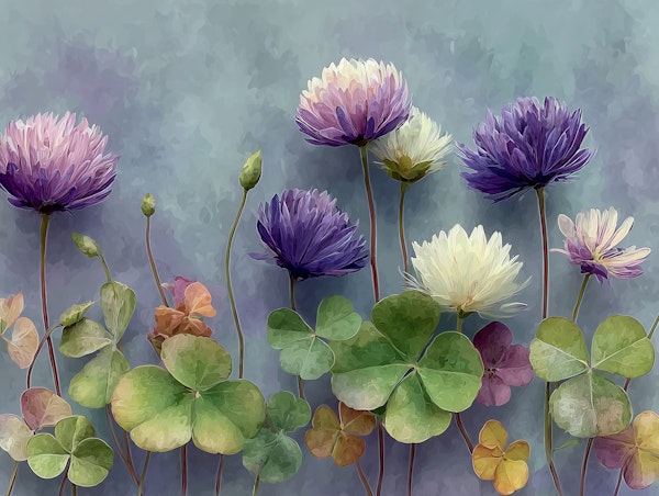 Serene Clover Blooms
