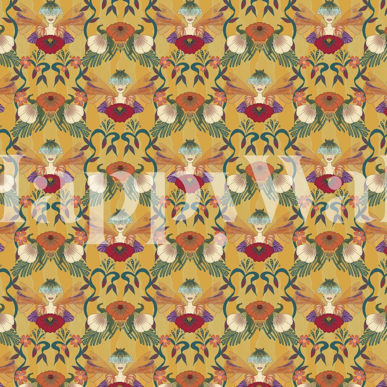 Peek a Boo Pixie wallpaper in a room