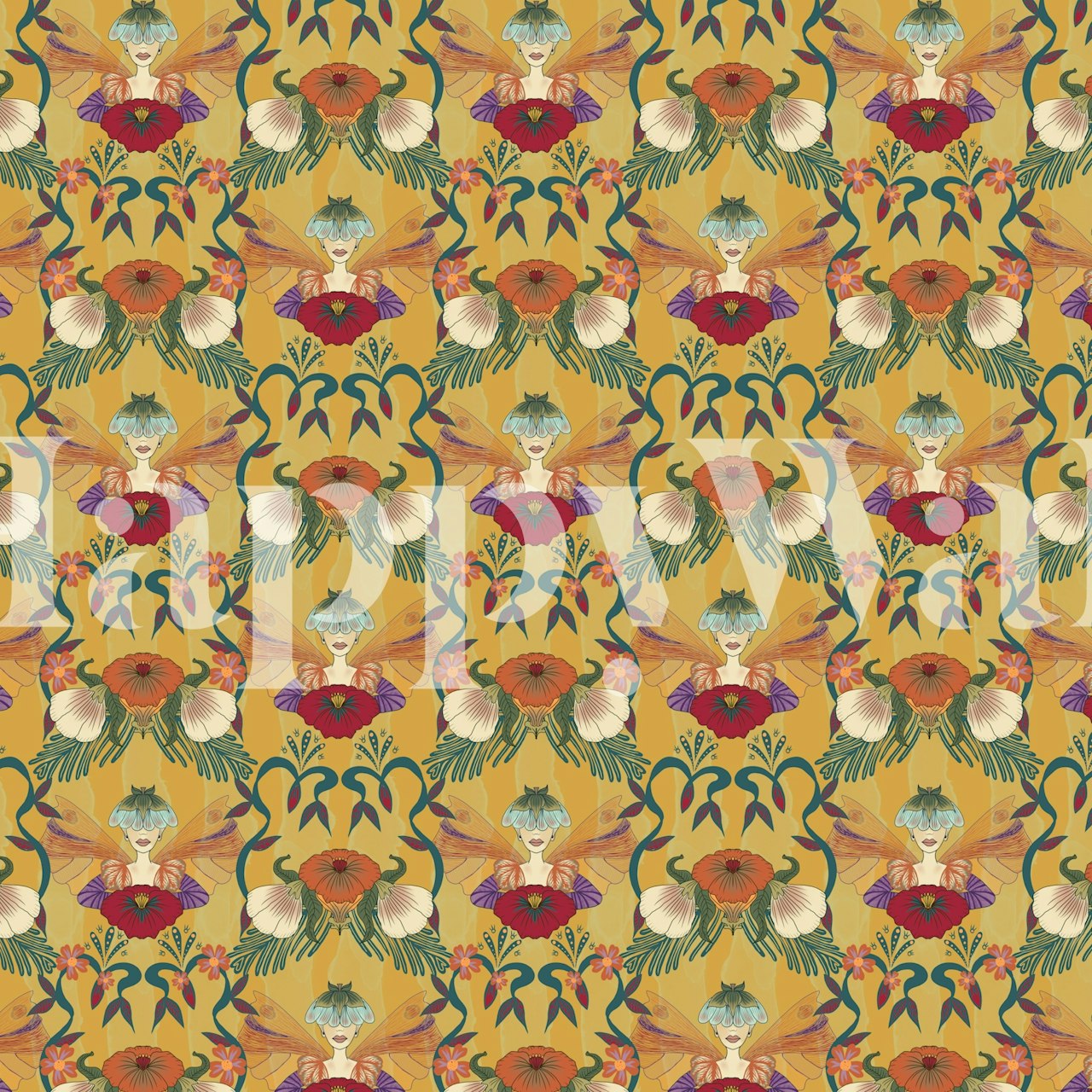 Peek a Boo Pixie wallpaper in a room