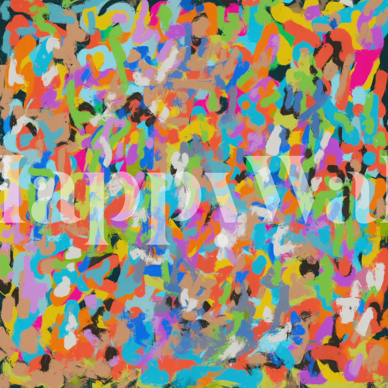 Farverigt tapetdesign til livlige interiører