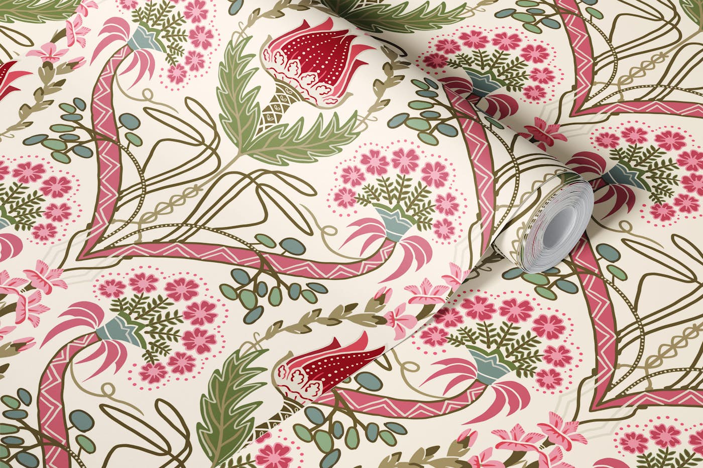 Art Deco Flower Elegance wallpaper roll