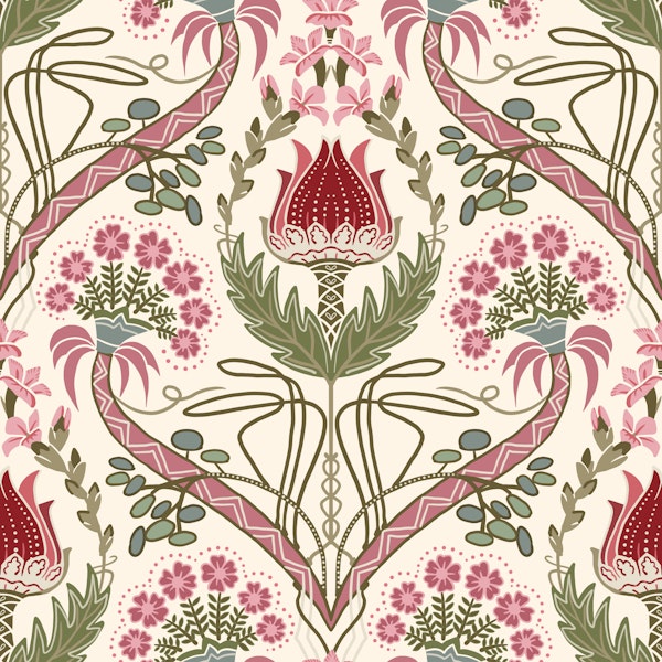 Art Deco Flower Elegance