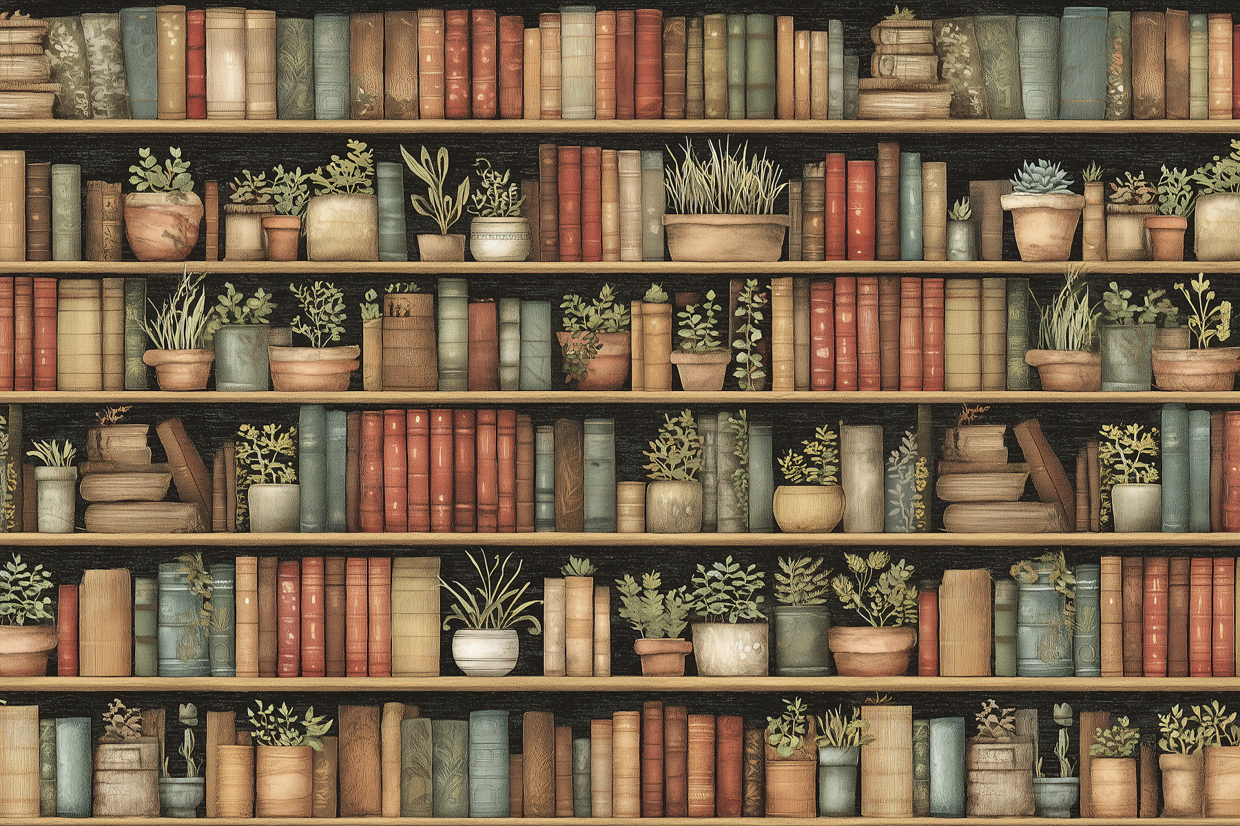 vintage_book_and_plant_wall_di