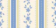grandmillenial floral stripe cream and blue