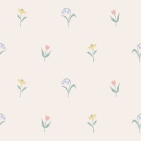 linocut floral - soft spring papel pintado