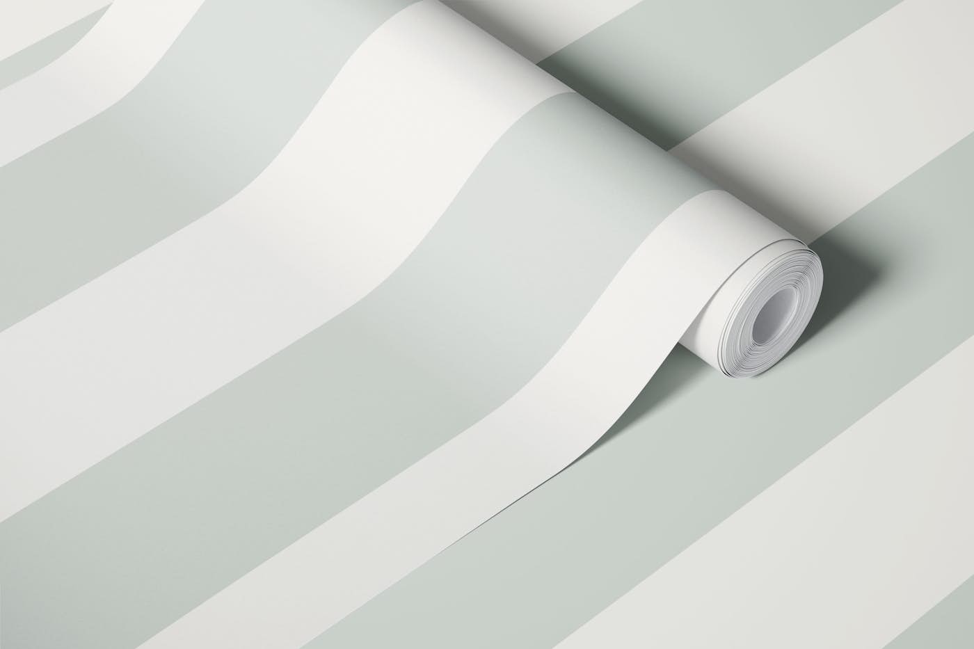 Light Green Stripe wallpaper roll