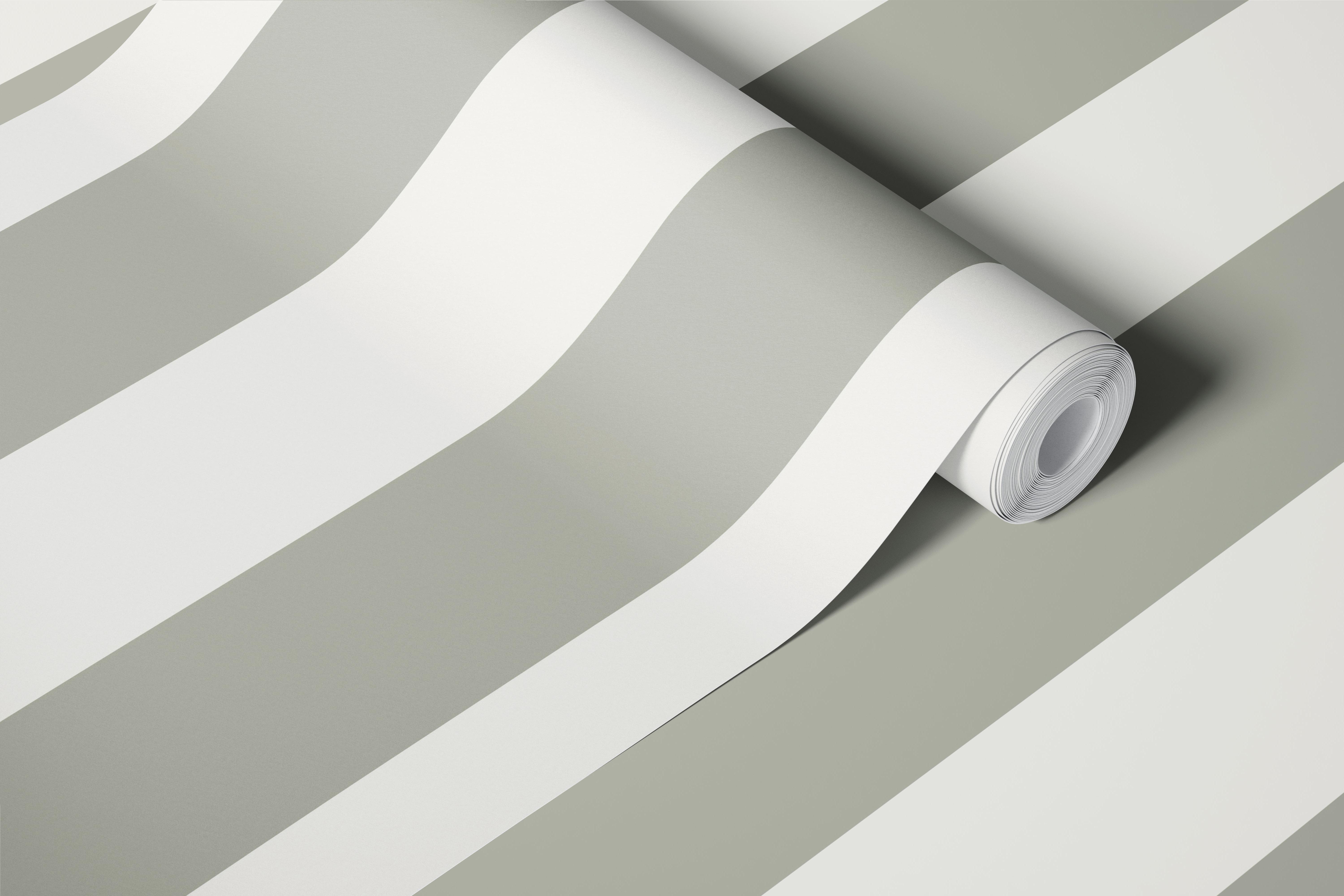 Grey green striped wallpaper featuring subtle tones and a modern style