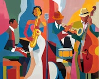 Jazz Fever - less textured papel pintado